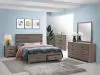 CoasterEveryday 207040Q Brantford - Wood Queen Storage Panel Bed - Barrel Oak