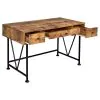 CoasterEveryday 801541 Analiese - 3-Drawer Writing Desk - Rustic Nutmeg