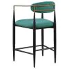 Coaster Fine Furniture 121185 Tina - Fabric Upholstered Counter Chair (Set of 2) - Green