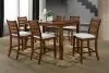New Classic 40-D1652BC-6C New Classic 40-D1652BC-6C Pascal - Counter Dining Table & 6 Chairs - Walnut