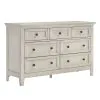Intercon SM-BR-4307-RWH-C San Mateo Youth - Dresser - Rustic White