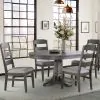 Intercon FR-TA-4260-PEW-C Foundry - Pedestal Table - Brushed Pewter