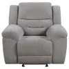 Coaster Fine Furniture 602553 Gilson - Chenille Upholstered Reclining Glider Recliner - Gray