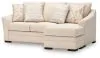Benchcraft® 4860268 Lango - Queen Sofa Chaise Sleeper - Jute