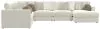 Jackson Furniture Industries 2235/36/31/59/76-16 Jackson Furniture Industries 2235/36/31/59/76-16 Ritzy - 6 Piece Modular Sectional (RSF Chaise) - Bone
