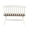 Liberty Furniture 741-C9000B Al Fresco - Slat Back Bench - Graphite & Whitestone
