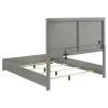 Coaster Fine Furniture 224971QB1 Ives - Queen Headboard & Footboard, Box 1 of 2 - Gray High Gloss