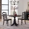 Liberty Furniture 244B-CD-3DLS Liberty Furniture 244B-CD-3DLS Magnolia Manor - 3 Piece Drop Leaf Set - Weathered Bark & Antique Black