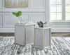 Ashley Furniture T957-16 Traleena - Nesting End Tables (Set of 2) - Silver Finish