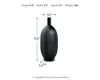 Ashley Furniture A2000550 Rhaveney - Vase (Set of 3) - Small - Black