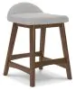 Ashley Furniture D615-124 Ashley Furniture D615-124 Lyncott - Upholstered Barstool (Set of 2) - Light Gray / Brown