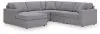 Ashley Furniture 92104S67 Ashley Furniture 92104S67 Modmax - 5-Piece Sectional With Laf Corner Chaise, With Raf Corner Chair - Granite