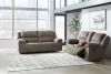 Ashley Furniture 37203/81/94 Laresview - 2 Pc. - Reclining Sofa, Reclining Loveseat With Console - Fossil