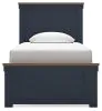 Ashley Furniture B414B2 Ashley Furniture B414B2 Landocken - Twin Panel Bed - Brown / Blue