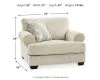 Ashley Furniture 96205/23/14 Monaghan - 2 Pc. - Chair and a Half with Ottoman - Sandstone