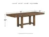 Ashley Furniture D631/45/01(6)/60 Ashley Furniture D631/45/01(6)/60 Moriville - 8 Pc. - Extension Table, 6 Side Chairs, Server - Dark Gray