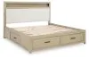 Ashley Furniture B602B4 Ashley Furniture B602B4 Calmoro - Queen Bookcase Bed - Gray