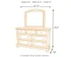 Ashley Furniture B697B1 Ashley Furniture B697B1 Porter - Dresser, Mirror - Rustic Brown