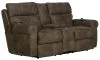 Jackson Furniture Industries 63019-1301/28-1302/28 Tranquility - Power Headrest Power Lay Flat Reclining Cons Loveseat With CR3 Heat / Massage / Lumbar - Pewter