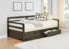 CoasterEssence 305706 Sorrento - 2-Drawer Twin Long Daybed With Extension Trundle - Gray