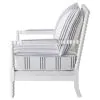 CoasterElevations 903835 Blanchett - Upholstered Bobbin Accent Chair - White And Navy
