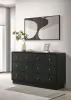 Coaster Fine Furniture 223663 Cavelle - 6-Drawer Dresser Cabinet - Black