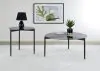 Coaster Fine Furniture 710168-S2 Rosalie - 2 Piece Round Coffee And End Table Set - Gray