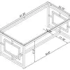 Coaster Fine Furniture 703738-S3 Merced - 3 Piece Rectangular Coffee And End Table Set - Nickel