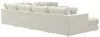Jackson Furniture Industries 2235/37/31/59/75/12-16 Jackson Furniture Industries 2235/37/31/59/75/12-16 Ritzy - 6 Piece Modular Sectional (LSF Chaise) And 1 Included Cocktail Ottoman - Bone