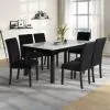 New Classic 40-400-D6C New Classic 40-400-D6C Celeste - Dining Table With 6 Chairs - Black / White
