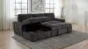 Coaster Fine Furniture 500349B1 Pastrana - LAF Chaise With 1 Piece Pillow, Box 2 of 2 - Charcoal Gray