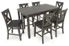 Ashley Furniture D388-423 Caitbrook - Rect Drm Counter Table Set (Set of 7) - Gray