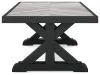 Ashley Furniture P792-701 Beachcroft - Rectangular Cocktail Table - Black / Light Gray