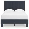 Ashley Furniture EB1528B2 Simmenfort - Full Platform Bed With Panel Headboard - Navy Blue