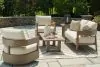 Ashley Furniture P671/835/821(2)/701/702 Serene Bay - 5 Pc. - Lounge Set With Loveseat - Dark Brown
