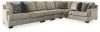 Ashley Furniture 56103S5 Ashley Furniture 56103S5 Bovarian - 4-Piece Sectional With LAF Loveseat - Stone