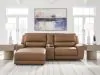 Ashley Furniture PCU62606S17 Ashley Furniture PCU62606S17 DeepWakes - 3-Piece Power Reclining Sectional With LAF Press Back Power Chaise - Caramel