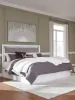 Ashley Furniture PCB1119-58 Ashley Furniture PCB1119-58 Maeling - King Upholstered Panel Headboard - White / Gray