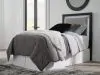 Ashley Furniture PCB1115-53 Ashley Furniture PCB1115-53 Maeling - Twin Upholstered Panel Headboard - Black / Gray