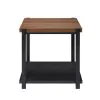 New Classic T4138-3P-BRN Linea - 3 Piece Occasional Set (1 Coffee & 2 End Tables) - Black / Brown