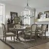 Liberty Furniture 615-DR-O7TRS Americana Farmhouse - 7 Piece Trestle Table Set - Light Brown & Beige