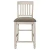 CoasterEssence 192818-S5 Sarasota - 5 Piece Drop Leaf Counter Dining Set - Rustic Cream