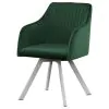 CoasterElevations 193372GRN Arika - Velvet Upholstered Swivel Dining Arm Chair - Green