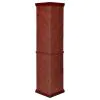 CoasterEssence 3393 Appledale - 6-Shelf Corner Curio Display Cabinet - Medium Brown