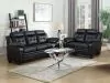 CoasterEveryday 506551-S2 Finley - 2 Piece Upholstered Padded Arm Tufted Sofa Set - Black