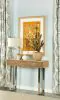 CoasterEveryday 953512 Draco - 2-Drawer Console Table Hand Carved Details - Natural
