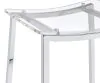Coaster Fine Furniture 182359 Jovani - Acrylic Backless Bar Stool (Set of 2) - Chrome