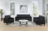 Coaster Fine Furniture 508361-S3 Ruth - 3 Piece Upholstered Track Arm Sofa Set - Black