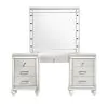 New Classic 02-9698W-VM New Classic 02-9698W-VM Valentino - Vanity Table & Mirror - White