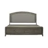 Liberty Furniture 805-BR-KUS Liberty Furniture 805-BR-KUS Avalon - King Upholstered Storage Bed - Burnished Beige